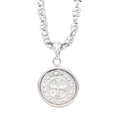 Cortona Coin Pendant in Silver